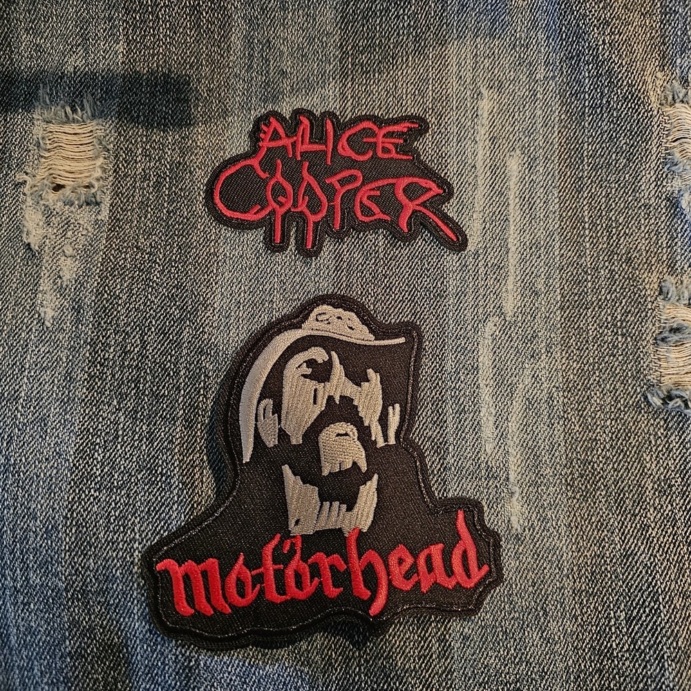 Motorhead Alice Cooper Patches Iron-on